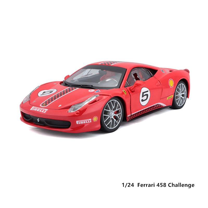 Ббураго 1:24  2024 Ferrari 499P LMH FORMULA RACING 250GTO FXXK 458 Сплав Роскошный Автомобиль Литьевая Модель Автомобиля Коллекция Подарок