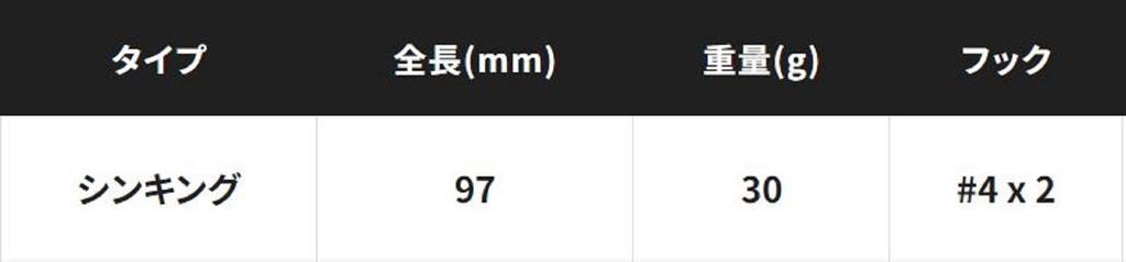 SHIMANO XG-R97X Beam Drift 97S Sinking Lure 007 (4371)