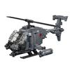 Сделай сам Военный Вторая Мировая Война AH-6i Вертолет Истребитель Модель Самолета Солдат Наборы Строительных Блоков Самолет Куклы Кирпич Сборка Игрушки Подарки