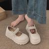 Fashion 2025 New Fashion Retro Spring Autumn Japanese Women Mary Janes Shoes Bow Platform Single Lolita Shoes Women's Ballerinas Tacones