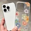 Чехлы для мобильных телефонов iPhone 11 13 15 Pro Max 12 14 Pro Max Чехол для iPhone 16 15 Plus 13 Pro 12 Матовая текстура с рисунком в виде мультяшных цветов