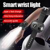 Светодиодный портативный наручный фонарик, фонарь, наручный свет, USB-перезаряжаемый, аварийный свет, 4 режима для спорта, с компасом