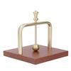 Table Napkin Holder with Lifting Ball Solid Wood Base Metal Rack Napkin Dispenser for Home