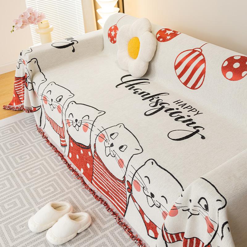 Ткань для чехла на диван, новое нескользящее универсальное утолщенное полотенце для дивана, универсальный чехол на четыре сезона, пыленепроницаемое одеяло