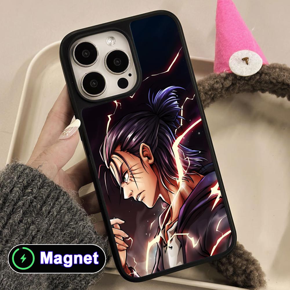 Чехол для мобильного телефона AOT Эрен Йегер, матовая поверхность, Magsafe, для iPhone 17 16 15 14 13 12 11 Air Pro Max Plus, цветная крышка