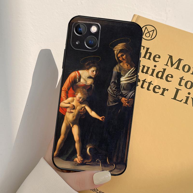 Чехол для телефона Madonna di Loreto Караваджо для iPhone 17 16 15 14 13 11 12 Pro Max mini XR 16e 15 16 Plus 17 Air Полное покрытие