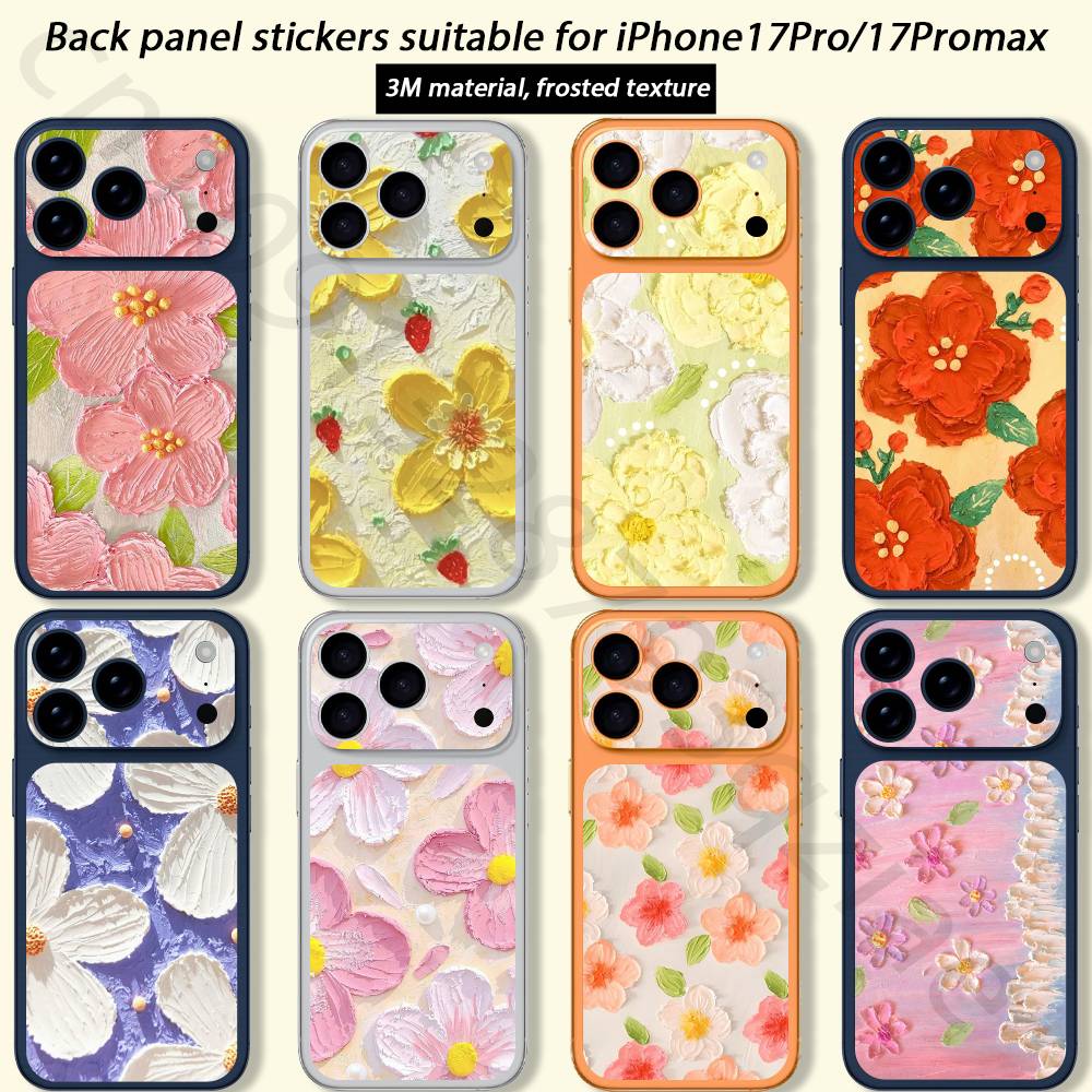 Анри Матисс кошка цветы Искусство Для iPhone 17 pro Max /17 pro Полное покрытие Наклейка Кожаная Обертка 3D Цветная Задняя Защитная Пленка-Наклейка