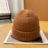 Зимняя универсальная теплая шапка с защитой ушей, однотонная, тонкой вязки, для большого обхвата головы и с эффектом формирования лица, маленькая холодная шапка