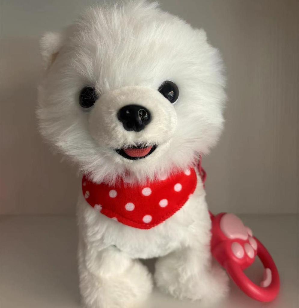 Интерактивная электрическая плюшевая игрушка Кот: Ходит, поет, кивает, мяукает и высовывает язык