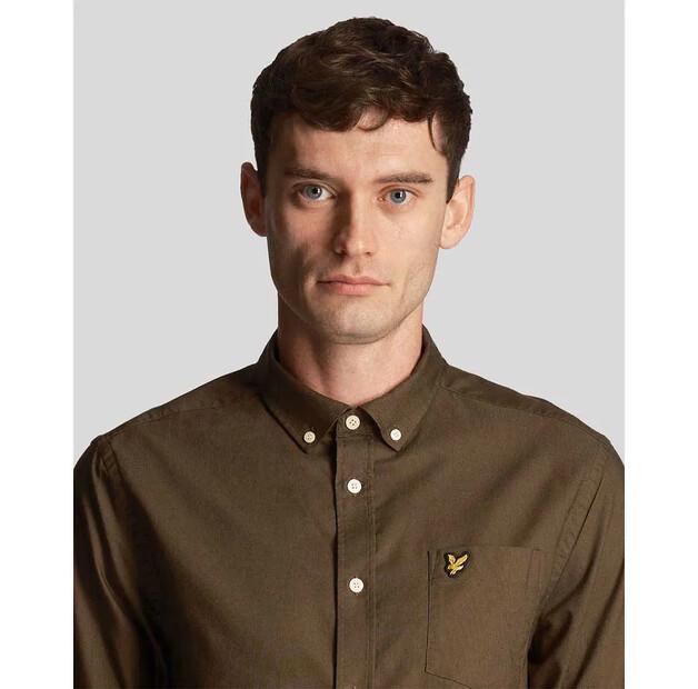 Lyle & Scott Oxford рубашка с длинным рукавом