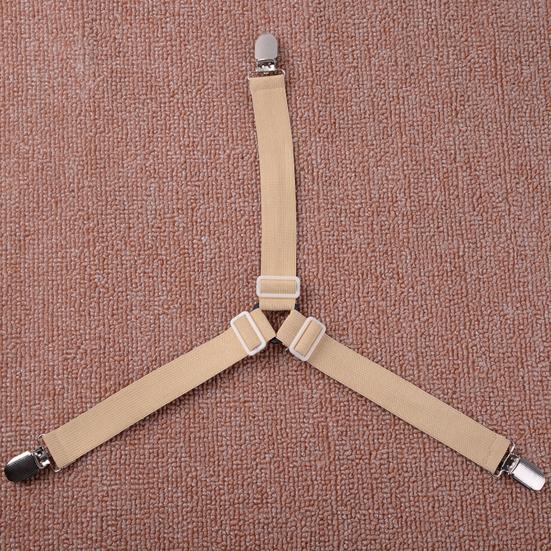 4 шт. Треугольные ремни для простыней, регулируемая конструкция, простая установка, нескользящие ремни для простыней, зажимы для простыней