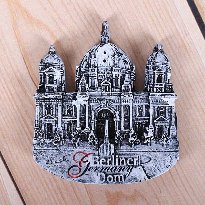 Немецкий холодильник наклеенный Берлинское здание магнит наклеенный 3d магниты на холодильник Гейдельберг Кельнский собор сувениры мирового туризма