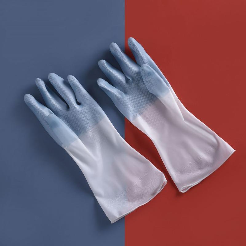 Водонепроницаемые перчатки для уборки по дому, латексные перчатки для чистки кухни, стирки, мытья посуды, износостойкие резиновые перчатки