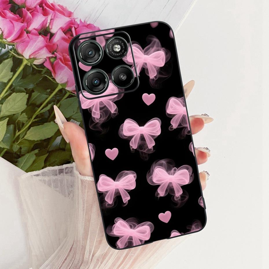 Cute Printing Phone Case For Motorola Moto G67 Power / G57 Power 5G Soft Black Silicone Cases For MOTO G67Power Covers Bumpers