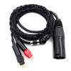 Улучшенный 4-контактный балансный кабель XLR для наушников hd600 hd650 hd580, гладкий высокочастотный кабель, аксессуары