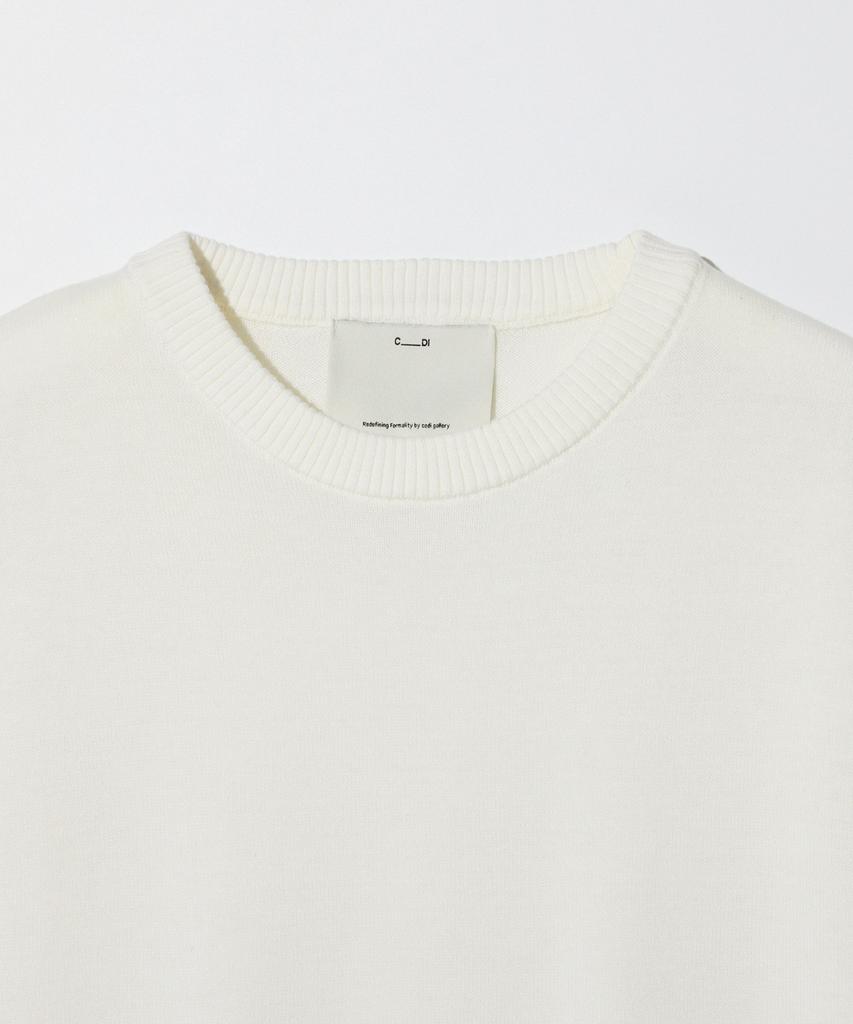 STCO Codigallery Cotton Round Knit Ivory (Classic Fit)_Cktwz04Nsi