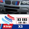 2026 M Power Front Grille Trim Strips For BMW X1 X2 X3 X4 X5 X6 X7 F48 F49 MC6 E84 F39 F25 F26 G01 G02 F15 E70 G05 F16 E71 E72 G07 Z