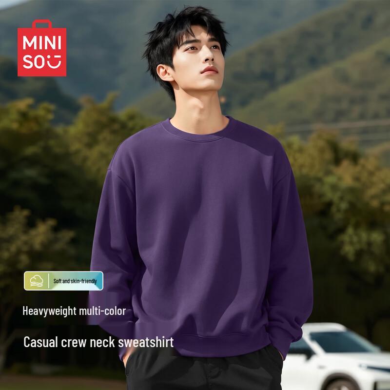 MINISO American-Style Trendy Crewneck Pullover Sweatshirt