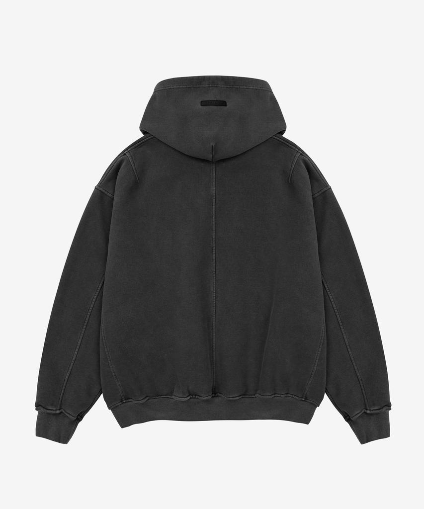 Стиранная толстовка - Черная