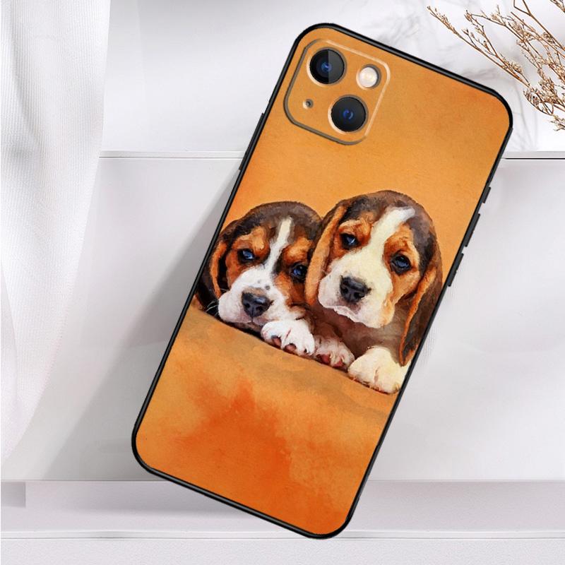 Чехол с изображением щенка бигля для iPhone 14 13 12 11 16 15 Pro Max Mini Cover X XR XS 8 7 14 16 15 Plus Аксессуары