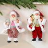 Standing Posture Santa Claus Figurine Cute Christmas Home Decorations  Office Decor