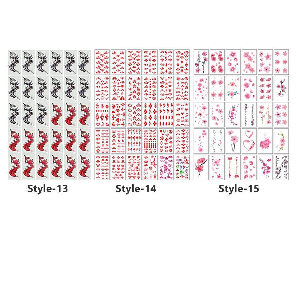 Имитация цветного рисунка Водонепроницаемые временные татуировки Наклейки на тело Поддельные татуировки Наклейки