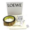 Превосходный ремень LOEWE Пряжка Anagram Оливково-зеленый Желтый Женский 832213 Б/У