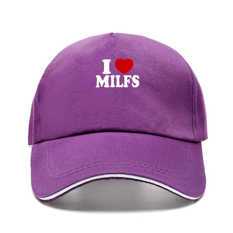 Бейсболка с принтом I Love MILFS I Heart Hot Moms, повседневная женская шапка унисекс, регулируемая летняя кепка-дальнобойщик, gorras