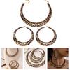 Stylish Leopard Pattern Earring And Necklace Set Trendy Leopard Jewelry Set Featuring Necklace and Earrings for Women