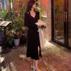 Black Neck Dress Light Luxury Niche High-end Winter Primer Sweater Skirt Knitted Dress