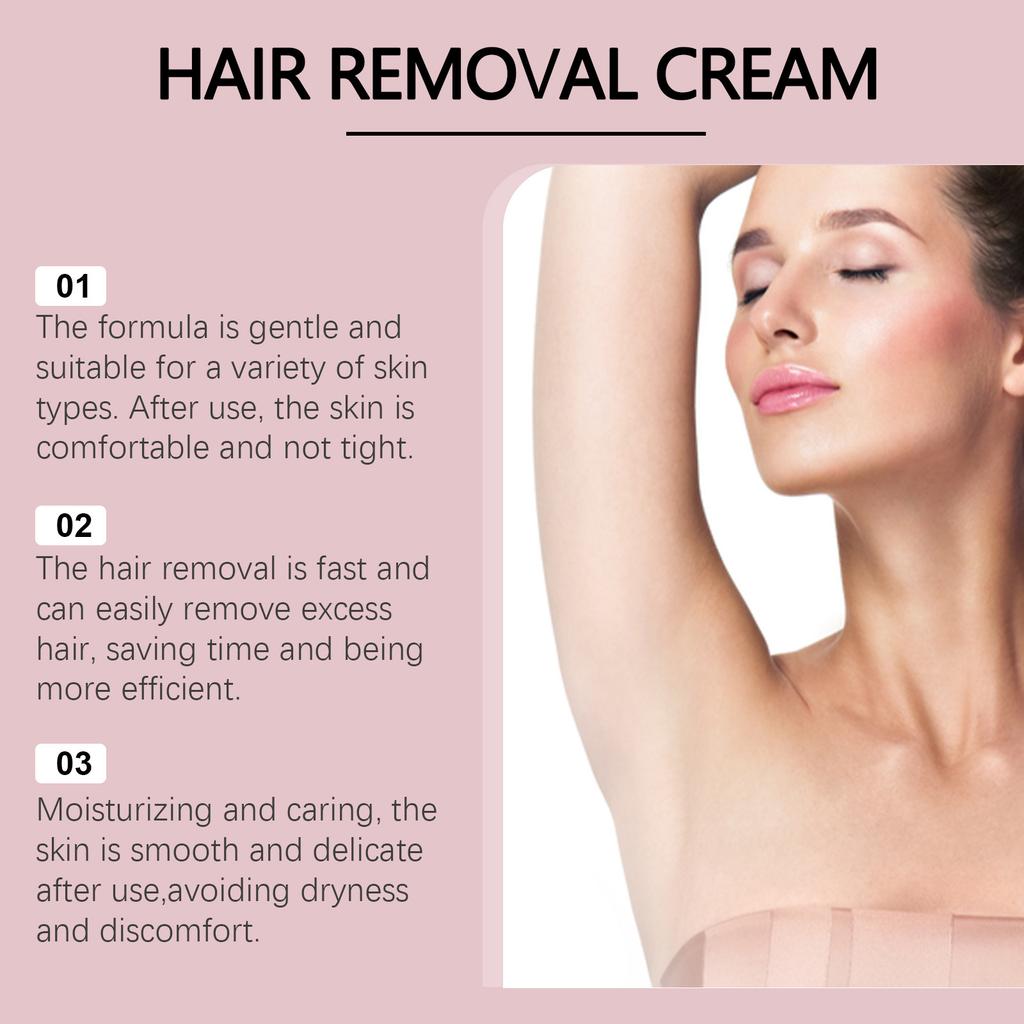 Питательный крем для удаления волос на коже всего тела, не оставляя черных точек, подмышек, рук, ног и интимных мест.