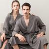 Newly Designed Spring and Autumn Home Wear Nightgown Waffle Bathrobe Quick-drying Couple Pajamas