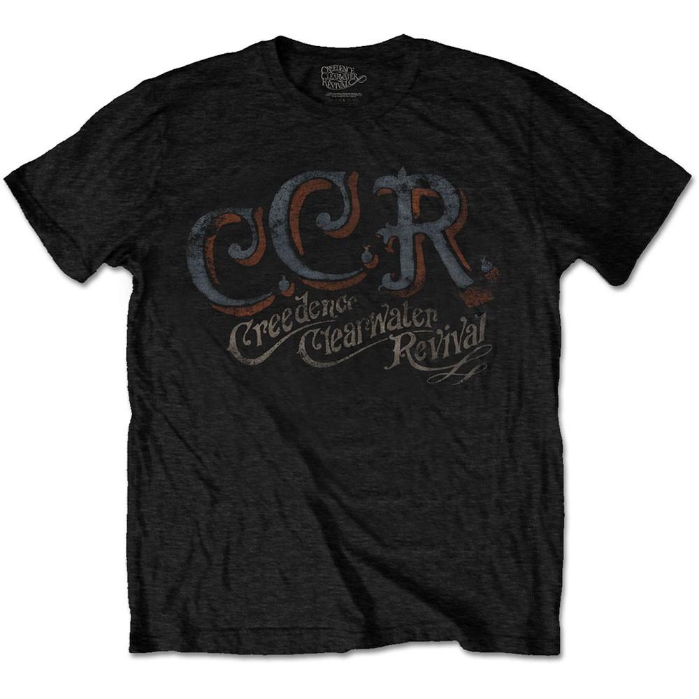 Men's Creedence Clearwater Revival Ccr T-shirt X-Large Black