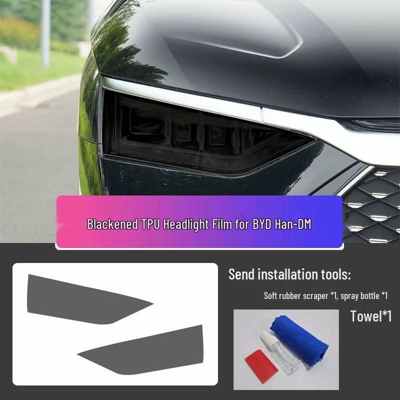 BYD Han Interior Film Set: Fits 25 Models - Includes Navigation Screen, Gear Shift, Headlight, and B-pillar TPU Films