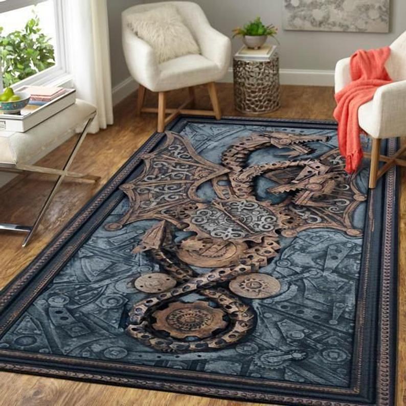 Magic Dragon Pattern Carpets Non-slip Rug Doormat Children Room Polyester for Bedroom Living Room Kitchen Mats for Floor Rug