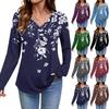 Women Long Sleeve Tops Dressy Casual V Neck Tshirts Basics Tee Vacation Fall Fashion Clothes