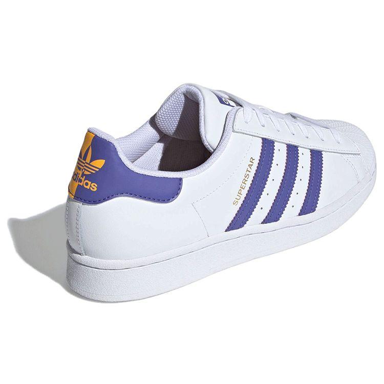 Adidas Superstar Lakers Unisex Sneakers White Footwear-White Purple FX5529
