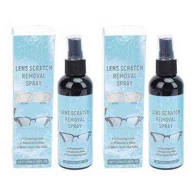 2 шт. 100 мл Спрей для чистки очков Без повреждений Защита от запотевания Раствор для чистки линз Спрей для экрана Камеры