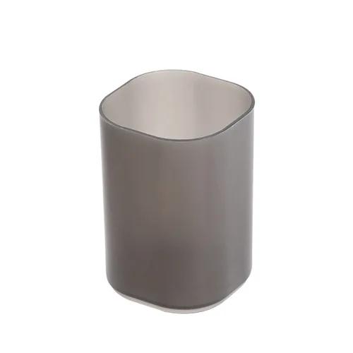 Desktop Frosted Pen Holder Oblique Insert Simple and Transparent Container Stationery Makeup Brush Lipstick Organizer