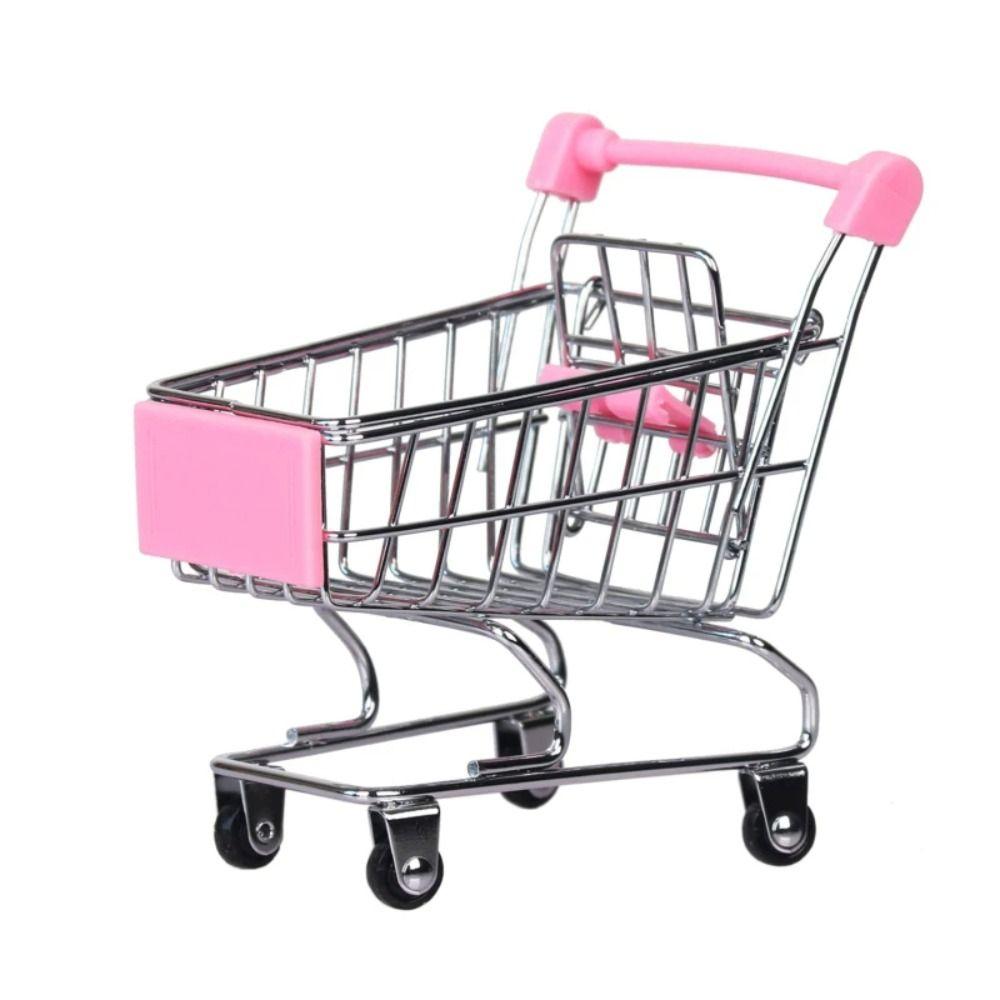 Toys Storage Mini Shopping Cart Home Decoration Desktop Model Creative Children's Toy Trolley