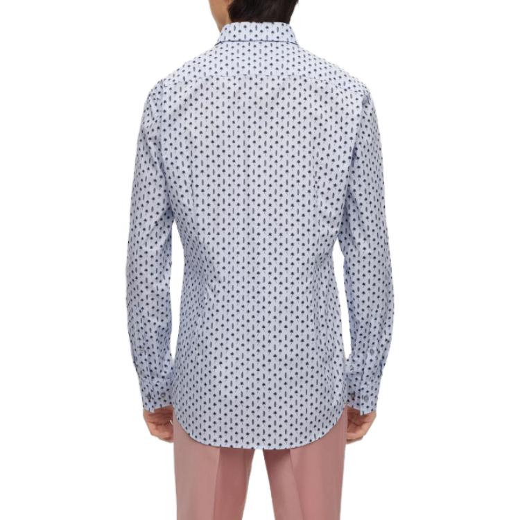 Hugo Boss Рубашки Мужские Синие Средние 50490098-036