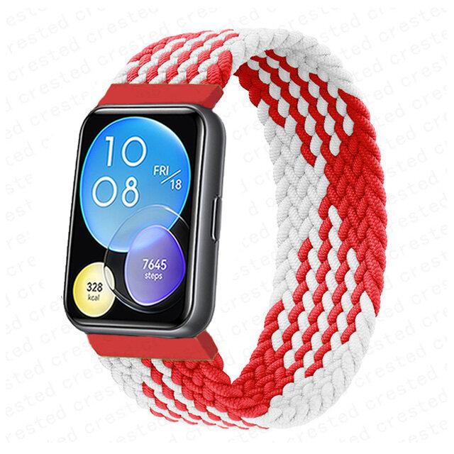 Эластичный нейлоновый ремешок без пряжки для Huawei Watch Fit 2 Sport, плетеный ремешок, наручные аксессуары для умных часов Huawei Fit 2 Watch
