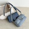 Monochromatic Denim Shoulder Bag for Women Crossbody Bag with All the Matches Elegant Vintage Bags