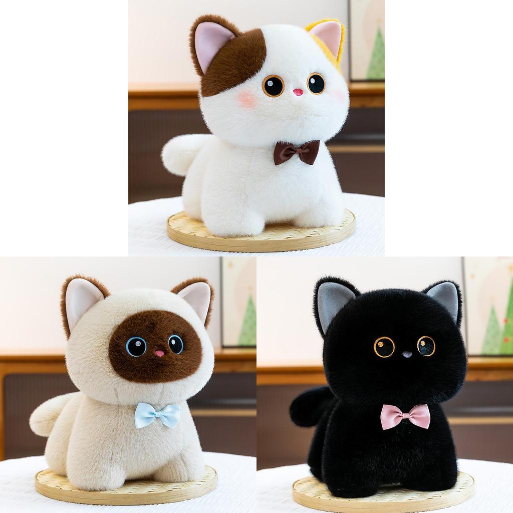 Cute Black Cat Plushie With Pp Filling For Teens And Adults Comfort
