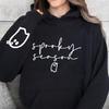 Halloween Spooky Season Hoodies for Women Funny Halloween Ghost Spooky Party Graphic Sweatshirts Fall Pullovers Sweatshirts Tops