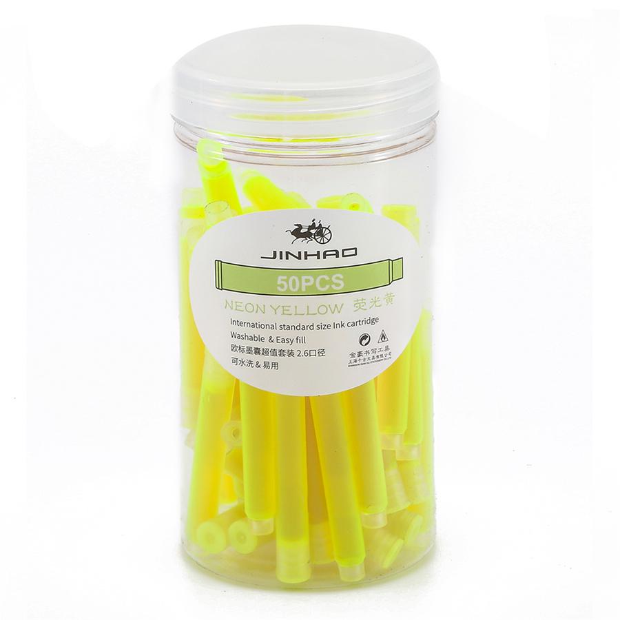 50pcs набор чернил для картриджа Jinhao для пополнения школы A6612