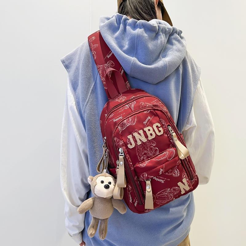 Нагрудная сумка с принтом медведя, женская сумка на плечо, мужская сумка большой вместимости для велоспорта и кросс-боди