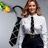 Korean Style Pearls Tie Black Decoration Shirt Tie Elegant Hand-beaded Long Necktie  Students