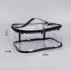 Transparent Waterproof PVC Travel Makeup Bag - Portable, Multifunctional Plastic Handbag with Zipper