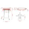 Ricokids Folding Bath Tub For Babies & Toddlers With Stand, Thermometer And Insert, And
